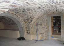 Rénovation d'une cave à Aubenas